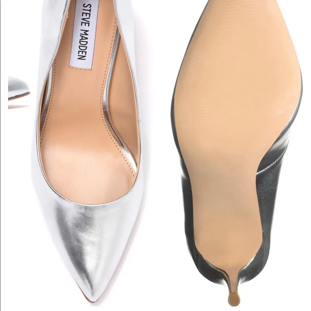Steve Madden Silver Low Pump